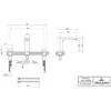 Image de Villeroy & Boch, Robinetterie de salle de bains, V&B 3-Loch-Waschtischbatterie SUBWAY 3.0 345x178x122mm o AG bru gold brushed gold