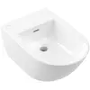 Image de Villeroy & Boch, Cuvette toilettes + bidet, V&B bidet mural SUBWAY 3.0 375x560mm avec lavabo avec robinetterie intérieure blanc