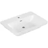 Image de Villeroy & Boch, Lavabo, V&B lavabo armoire SUBWAY 3.0 650x470mm avec trop-plein avec trou pour robinetterie blanc (470 mm, 650 mm)