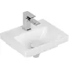 Image de Villeroy & Boch, Lavabo, V&B lave-mains SUBWAY 3.0 370x305mm o ÜL avec HL we C+ (305 mm, 370 mm)