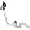 Image de Villeroy & Boch, Siphon, V&B Entrée d'eau intégrée dans la cuvette pour Oberon 2.0 Stone White (Ensemble de drainage)