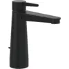 Image de Mitigeur lavabo VILLEROY ET BOCH Conum ouverture dessus avec tirette Chrome Noir mat
