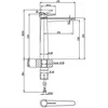 Image de Villeroy & Boch, Robinetterie de salle de bains, V&B Einhand-Waschtischbatterie CONUM 49x278x215mm m PuopAbl ma black matt black
