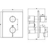 Image de Villeroy & Boch, Robinetterie de salle de bains, V&B Fertigmontageset CONUM Therm. m Einw-Meng. 150x190x124mm chr chrom