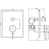 Image de Villeroy & Boch, Robinetterie de salle de bains, V&B Fertigmontageset CONUM EH-Wannenb 150x190x124mm chr chrom