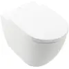 Image de Villeroy & Boch, Cuvette toilettes + bidet, & Boch Subway 3.0 Closet staand 595x370x400 AntiBac CeramicPlus Wit Alpin