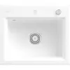 Image de Villeroy & Boch, Évier, V&B Evier SUBWAY STYLE 60 S 60x51cm avec support en alu, excentré. St w (51 cm, 60 cm)