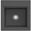 Image de Villeroy & Boch, Évier, Villeroy&Boch Evier, Evier de cuisine Subway Style 50 S Graphite 500x510mm, largeur sous évier 50cm (51 cm, 50 cm)