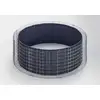 Image de Lit surélevé rond, diamètre extérieur 352 cm, hauteur 50 cm, mailles 5 x 5 cm, épaisseur des parois 15 cm