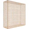 Image de Gabion rouillé 100 cm x 100 cm x 30 cm (L x H x P), mailles 5 cm x 5 cm, spirale