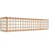 Image de Gabion rouillé 100 cm x 20 cm x 20 cm (L x H x P), mailles 5 cm x 5 cm, spirale