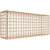 Image de Gabion rouillé 100 cm x 40 cm x 20 cm (L x H x P), mailles 5 cm x 5 cm, spirale
