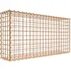 Image de Gabion rouillé 100 cm x 50 cm x 20 cm (L x H x P), mailles 5 cm x 5 cm, spirale