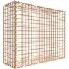Image de Gabion rouillé 100 cm x 80 cm x 30 cm (L x H x P), mailles 5 cm x 5 cm, spirale