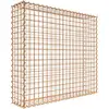 Image de Gabion rouillé 100 cm x 90 cm x 20 cm (L x H x P), mailles 5 cm x 5 cm, spirale