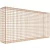 Image de Gabion rouillé 200 cm x 100 cm x 30 cm (L x H x P), mailles 5 cm x 5 cm, spirale