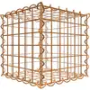 Image de Gabion rouillé 30 cm x 30 cm x 30 cm (L x H x P), mailles 5 cm x 5 cm, spirale