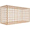 Image de Gabion rouillé 80 cm x 40 cm x 30 cm (L x H x P), mailles 5 cm x 5 cm, spirale