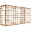 Image de Gabion rouillé 80 cm x 40 cm x 20 cm (L x H x P), mailles 5 cm x 5 cm, spirale