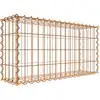 Image de Gabion rouillé 80 cm x 40 cm x 20 cm (L x H x P), mailles 5 cm x 10 cm, spirale