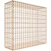 Image de Gabion rouillé 100 cm x 90 cm x 30 cm (L x H x P), mailles 5 cm x 10 cm, spirale