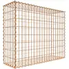 Image de Gabion rouillé 100 cm x 80 cm x 30 cm (L x H x P), mailles 5 cm x 10 cm, spirale