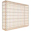 Image de Gabion rouillé 100 cm x 80 cm x 20 cm (L x H x P), mailles 5 cm x 10 cm, spirale