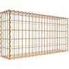 Image de Gabion rouillé 100 cm x 50 cm x 20 cm (L x H x P), mailles 5 cm x 10 cm, spirale