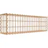 Image de Gabion rouillé 100 cm x 30 cm x 20 cm (L x H x P), mailles 5 cm x 10 cm, spirale