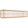Image de Gabion rouillé 100 cm x 20 cm x 20 cm (L x H x P), mailles 5 cm x 10 cm, spirale