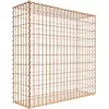 Image de Gabion rouillé 100 cm x 100 cm x 30 cm (L x H x P), mailles 5 cm x 10 cm, spirale