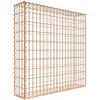 Image de Gabion rouillé 100 cm x 100 cm x 20 cm (L x H x P), mailles 5 cm x 10 cm, spirale