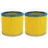 Image de vhbw 2x fitre rond / filtre à lamelles compatible avec Mauk NTS 20, NTS 30l 1200W, NTS 20l 1200W aspirateur multifonction