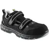 Image de Runnex, Chaussures de travail, S1PS Sandales à scratch de sécurité ESD FlexStar, noir/gris (48)