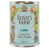 Image de 6x400g Rosie's Farm Adult poisson, poulet - Pâtée pour chien