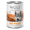 Image de 6x400g Wide Acres, poulet Wolf of Wilderness - Pâtée pour chien