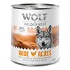 Image de 6x800g Wide Acres, poulet Wolf of Wilderness - Pâtée pour chien