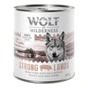 Image de 6x800g Strong Lands, porc Wolf of Wilderness - Pâtée pour chien