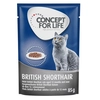 Image de 12x85g British Shorthair Adult Concept for Life - Sachet pour chat