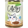 Image de 12x400g Catessy Bouchées en sauce lapin, dinde - Pâtée pour chat