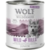 Image de 6x800g Junior Free Range Wild Hills canard, veau Wolf of Wilderness - Pâtée pour chien