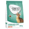 Image de Format d'essai : croquettes Concept for Life 400 g pour chat - Sterilised Cats saumon