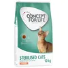 Image de 10kg Sterilised Cats saumon Concept for Life - Croquettes pour chat