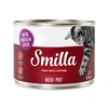 Image de 6x200g Smilla boeuf boeuf, foie de poulet - Pâtée pour chat