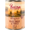 Image de 6x400g Purizon Adult boeuf Black Angus, dinde, patates douces - Pâtée pour chien