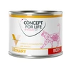 Image de Testez-les ! Concept for Life Veterinary Diet 6 x 185 g / 200 g - urinary boeuf (6 x 200 g)