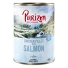 Image de 6x400g Purizon Adult sans céréales filet de poulet, saumon - Pâtée pour chat