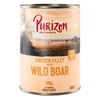 Image de 6x400g Purizon Adult sans céréales filet de poulet, sanglier - Pâtée pour chat