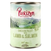 Image de 6x400g Purizon Adult sans céréales filet de poulet, saumon, agneau - Pâtée pour chat