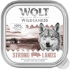 Image de 6x150g Wolf of Wilderness Adult Strong Lands porc - Pâtée pour chien
